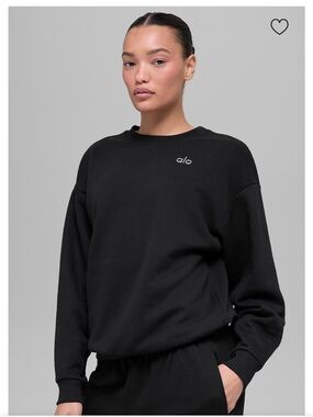 Alo Black Crewneck Sweater